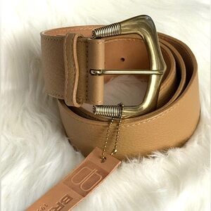 BRAVE Leather - Tan smooth Leather - Gold